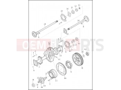 Harley-Davidson 2014 TRIKE TRI GLIDE ULTRA CLASSIC  - FLHTCUTG AXLE ASSEMBLY, REAR