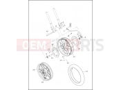 Harley-Davidson 2013 VRSC V-ROD MUSCLE  - VRSCF WHEELS, FRONT