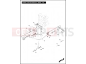 Harley-Davidson 2012 CVO/CUSTOM CVO SOFTAIL CONVERTIBLE  - FLSTSE3 BRAKE LINE & MODULE, REAR, ABS