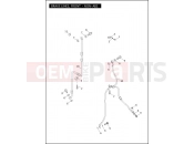 Harley-Davidson 2012 DYNA DYNA SUPER GLIDE CUSTOM  - FXDC BRAKE LINES, FRONT - NON-ABS