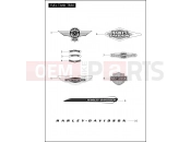 Harley-Davidson 2012 SOFTAIL SOFTAIL SLIM  - FLS FUEL TANK TRIM
