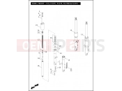 Harley-Davidson 2012 SOFTAIL SOFTAIL DELUXE  - FLSTN 103 FORK, FRONT - FLS, FLSTC, FLSTF, FLSTFB & FLSTN