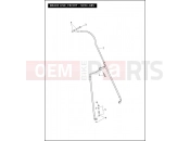 Harley-Davidson 2012 TOURING ELECTRA GLIDE CLASSIC  - FLHTC BRAKE LINE, FRONT - NON-ABS