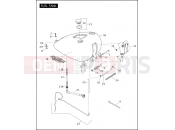 Harley-Davidson 2011 CVO/CUSTOM CVO SOFTAIL CONVERTIBLE  - FLSTSE2 FUEL TANK