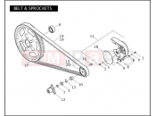 Harley-Davidson 2011 VRSC VRSCDX NIGHT ROD SPECIAL  - VRSCDX BELT & SPROCKETS