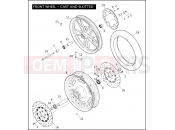 HARLEY-DAVIDSON DYNA SUPER GLIDE CUSTOM  - FXDC FRONT WHEEL - CAST & SLOTTED