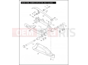 Harley-Davidson 2010 DYNA DYNA WIDE GLIDE  - FXDWG REAR FORK, DEBRIS DEFLECTOR, BELT GUARD