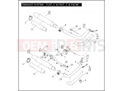 Harley-Davidson 2010 SOFTAIL CROSS BONES  - FLSTSB EXHAUST SYSTEM - FLST, C & FXST, C & FXCWC