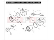 Harley-Davidson 2010 TOURING ELECTRA GLIDE CLASSIC  - FLHTC INSTRUMENTS - FLHT, FLHTC, FLHTCU, FLHTK & FLHX