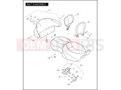 SEAT & BACKREST - Harley-Davidson CVO ULTRA CLASSIC - FLHTCUSE4 2009