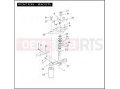 Harley-Davidson 2009 SIDECAR FLHT SIDECAR  - SIDECAR FOR FLHT FRONT FORK - BRACKETS