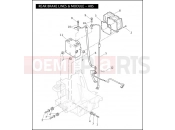 Harley-Davidson 2009 SIDECAR FLHT SIDECAR  - SIDECAR FOR FLHT REAR BRAKE LINES & MODULE - ABS