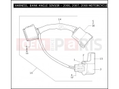 Harley-Davidson 2009 SIDECAR FLHX SIDECAR  - SIDECAR FOR FLHX HARNESS, BANK ANGLE SENSOR FOR 2006, 2007 & 2008 MOTORCYCLES