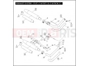 Harley-Davidson 2009 SOFTAIL FAT BOY  - FLSTF EXHAUST SYSTEM - FLST, C & FXST, B, C & FXCW, C