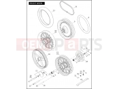 Harley-Davidson 2009 SOFTAIL SOFTAIL DELUXE  - FLSTN FRONT WHEEL (2 OF 2)