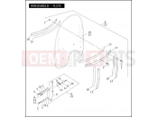 Harley-Davidson 2009 SOFTAIL ROCKER  - FXCW WINDSHIELD - FLSTC