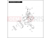 Harley-Davidson 2009 TOURING ELECTRA GLIDE STANDARD  - FLHT REAR BRAKE CALIPER