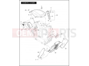 Harley-Davidson 2009 VRSC VRSCAW V-ROD  - VRSCAW COSMETIC COVERS - VRSCF