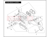 Harley-Davidson 2008 CVO/CUSTOM CVO DYNA  - FXDSE2 REAR BRAKE CALIPER