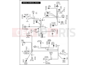 Harley-Davidson 2008 CVO/CUSTOM CVO DYNA  - FXDSE2 WIRING HARNESS, MAIN (CONTINUED)