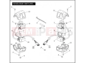 Harley-Davidson 2008 CVO/CUSTOM CVO SOFTAIL SPRINGER  - FXSTSSE2 HANDLEBAR SWITCHES
