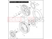 Harley-Davidson 2008 DYNA DYNA SUPER GLIDE CUSTOM  - FXDC FRONT WHEEL - CAST & SLOTTED