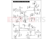 Harley-Davidson 2008 DYNA DYNA LOW RIDER  - FXDL WIRING HARNESS - FXD, FXDB, FXDL (CONTINUED)
