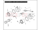 Harley-Davidson 2008 TOURING ELECTRA GLIDE CLASSIC  - FLHTC INSTRUMENTS - FLHT, FLHTC, FLHTCU & FLHX