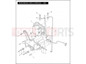 Harley-Davidson 2008 TOURING ELECTRA GLIDE CLASSIC  - FLHTC REAR BRAKE LINES & MODULE - ABS