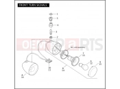 Harley-Davidson 2008 VRSC VRSCDA NIGHT ROD W/ABS  - VRSCDA FRONT TURN SIGNALS