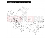 Harley-Davidson 2008 VRSC VRSCDA NIGHT ROD W/ABS  - VRSCDA 105 EXHAUST SYSTEM - VRSCDX, VRSCDXA