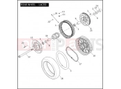 Harley-Davidson 2007 DYNA DYNA SUPER GLIDE CUSTOM  - FXDC REAR WHEEL - LACED