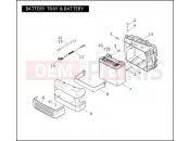 Harley-Davidson 2007 DYNA DYNA LOW RIDER  - FXDL BATTERY TRAY & BATTERY