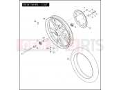 Harley-Davidson 2007 DYNA DYNA LOW RIDER  - FXDL FRONT WHEEL - CAST