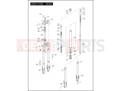 FRONT FORK - VRSCR - Harley-Davidson VRSCAW V-ROD - VRSCAW 105 2007