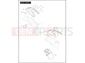 REAR FENDER - Harley-Davidson VRSCAW V-ROD - VRSCAW 105 2007