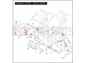 Harley-Davidson 2007 VRSC VRSCD NIGHT ROD  - VRSCD 105 EXHAUST SYSTEM - VRSCD, VRSCR