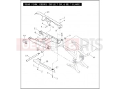 Harley-Davidson 2006 CVO/CUSTOM CVO V-ROD  - VRSCSE2 REAR FORK, DEBRIS DEFLECTOR, & BELT GUARD