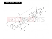 Harley-Davidson 2006 DYNA DYNA WIDE GLIDE  - FXDWGI FRONT BRAKE CALIPER