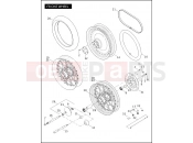 HARLEY-DAVIDSON SOFTAIL DEUCE  - FXSTD FRONT WHEEL