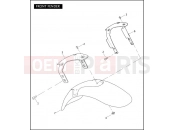 Harley-Davidson 2006 VRSC VRSCA V-ROD  - VRSCA 105 FRONT FENDER