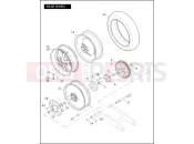 Harley-Davidson 2006 VRSC VRSCA V-ROD  - VRSCA 105 REAR WHEEL