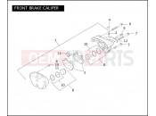 Harley-Davidson 2005 DYNA DYNA LOW RIDER  - FXDLI FRONT BRAKE CALIPER