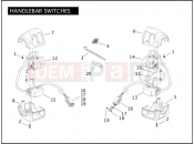 Harley-Davidson 2005 DYNA DYNA LOW RIDER  - FXDLI HANDLEBAR SWITCHES