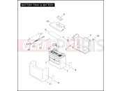 Harley-Davidson 2005 DYNA DYNA WIDE GLIDE  - FXDWG BATTERY TRAY & BATTERY