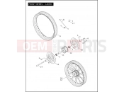 Harley-Davidson 2005 DYNA DYNA WIDE GLIDE  - FXDWG FRONT WHEEL - LACED