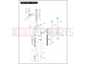 HARLEY-DAVIDSON SOFTAIL DEUCE  - FXSTD FRONT FORK - FXSTD/I