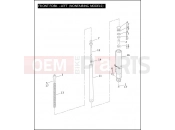 Harley-Davidson 2005 TOURING ELECTRA GLIDE STANDARD  - FLHT FRONT FORK - LEFT (NONFAIRING MODELS)