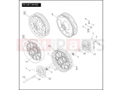 Harley-Davidson 2005 TOURING ELECTRA GLIDE STANDARD  - FLHTI FRONT WHEEL
