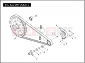 Harley-Davidson 2005 VRSC VRSCA V-ROD  - VRSCA BELT & SPROCKETS